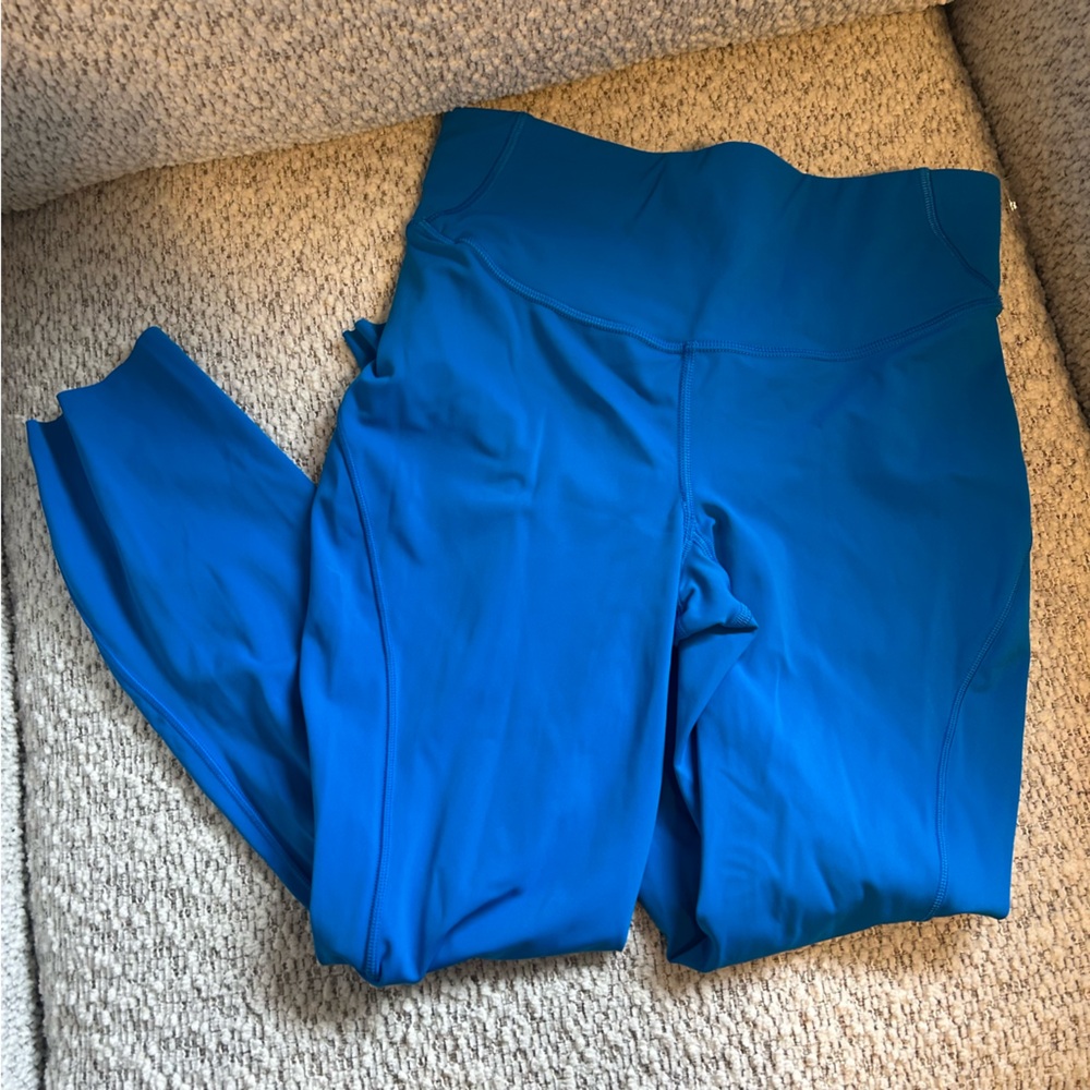 lululemon athletica Align high rise pants poolside pockets Blue Cropped Leggings - Picture 4 of 7